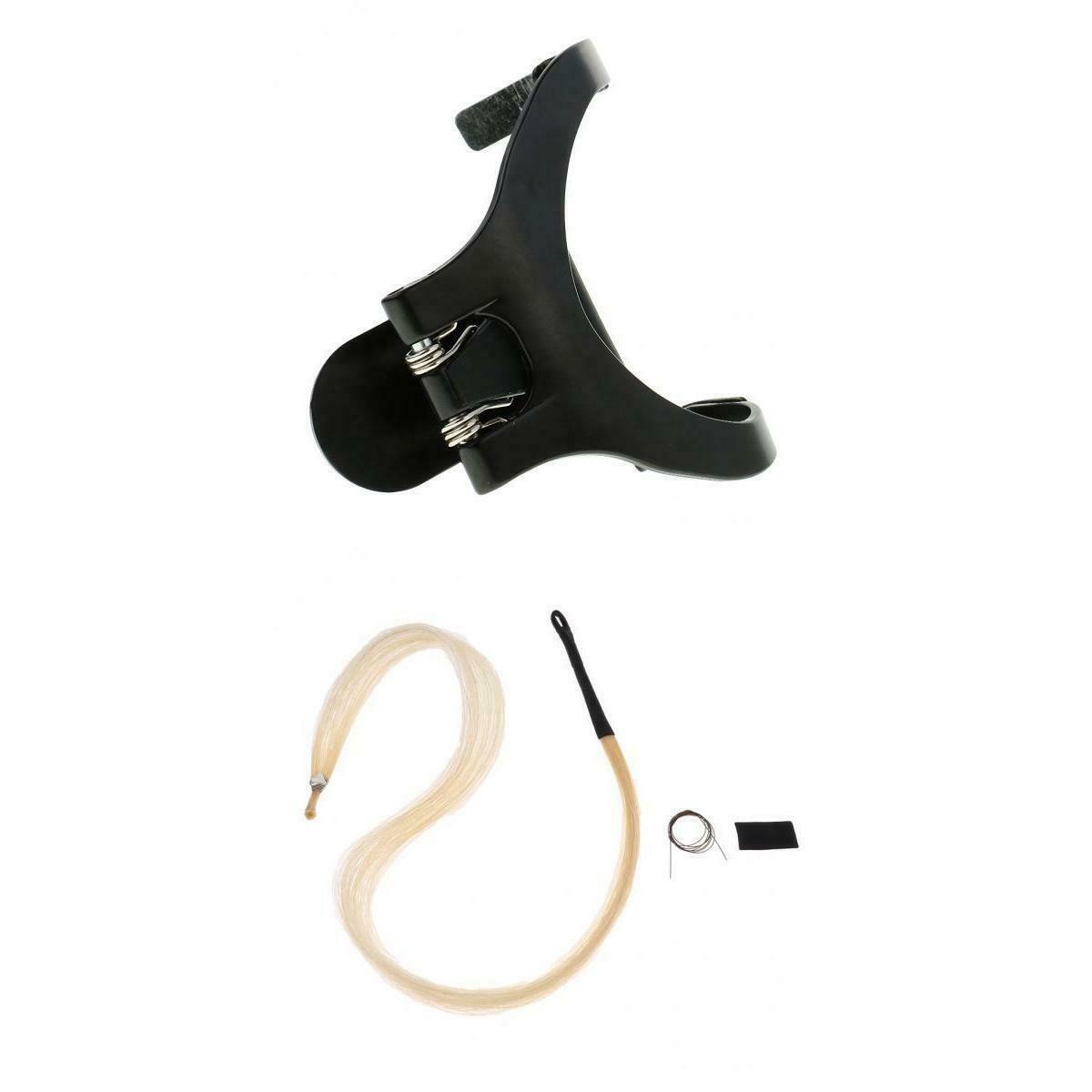 Mongolian Horse Hair Tail Erhu Bow Hair + Erhu Support Erhu Belt Support