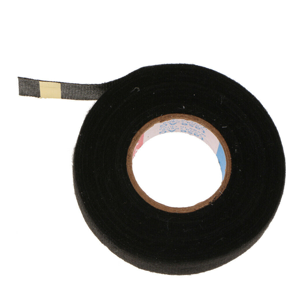 19mm x 15m Black Adhesive Wiring Loom Cloth Tape