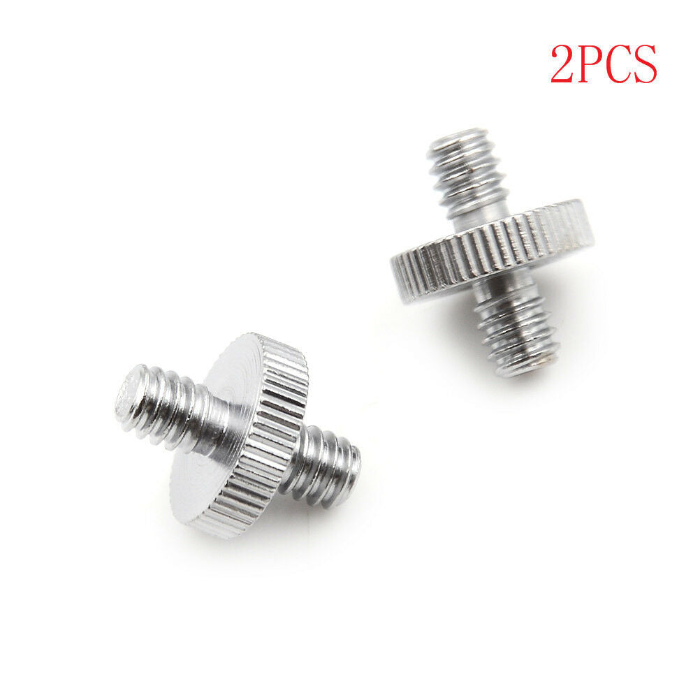 2PCS 1/4" 1/4" Male to 1/4" Male Threaded Screw Adapter Double Head Scr.l8