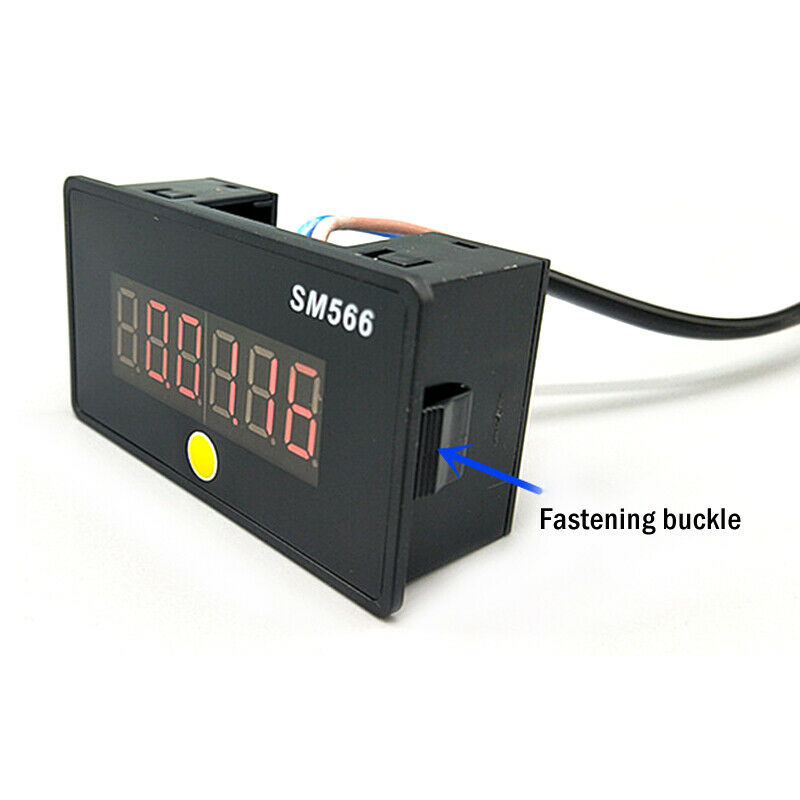Ac100-240V Cyclic Timing Digital Led Display Panel Reset Button Timer 0-9999Hour