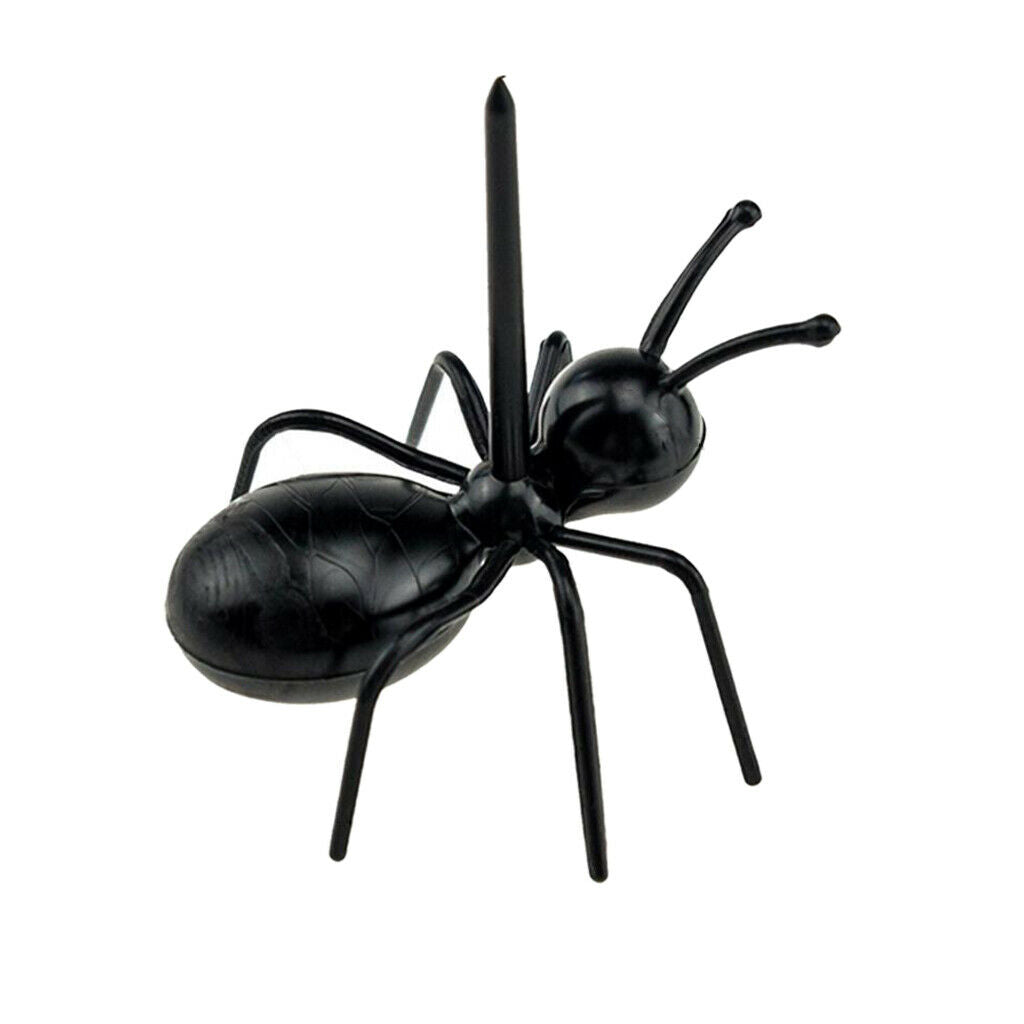 Set of 60 Ants Shaped Appetizer Fruit Forks Party Picks Black Reusable