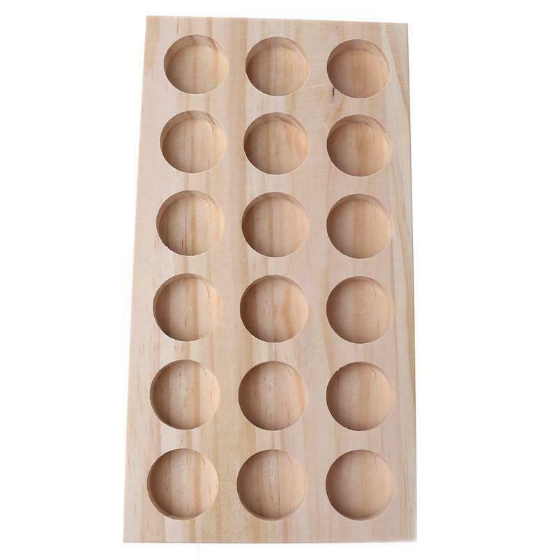 Hot selling Wooden Essential Oil Tray Handmade Natural Pine Wood Display Rack