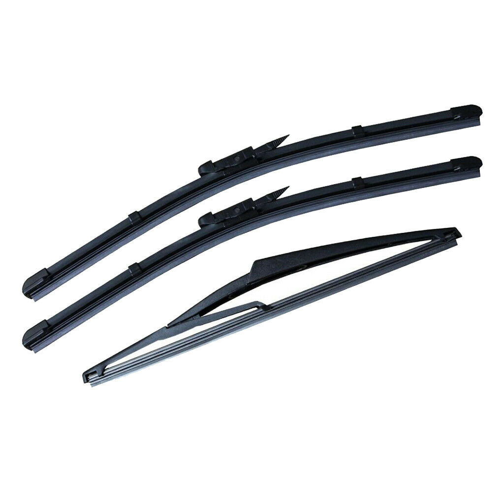 3Pieces/Set New Windshield Wiper Bladess for Fiat Grande Punto Front & Rear