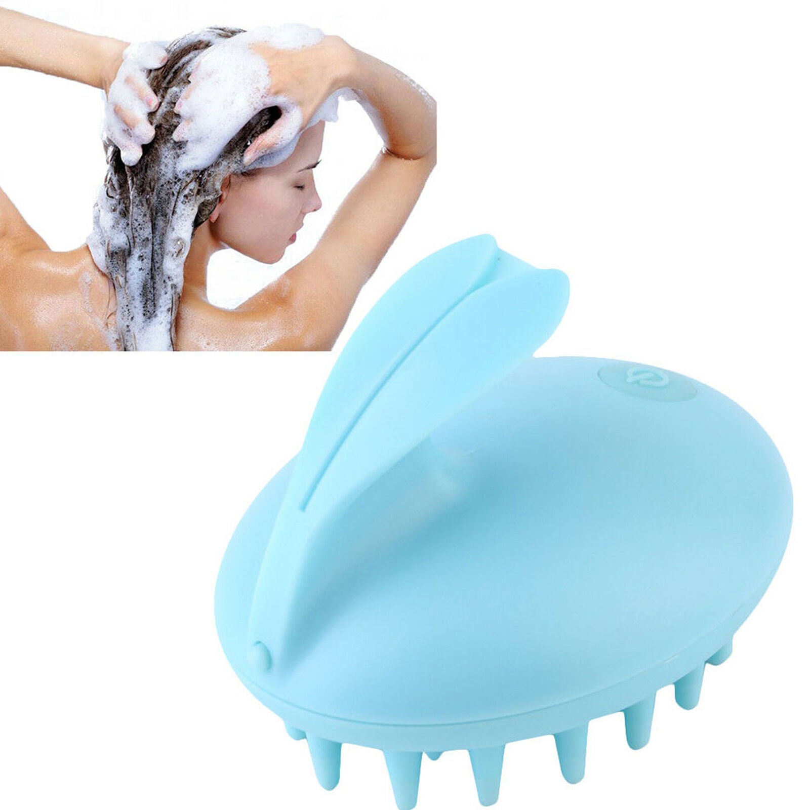 Electric Scalp Hair Head Neck Massager Waterproof Shampoo Brush Vibrating Hot