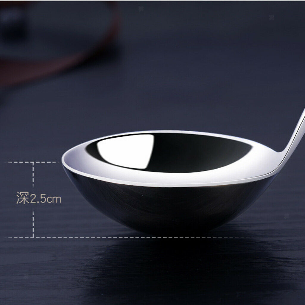 Soup Spoon Coffee Thicken Stainless Steel Cutlery Home Kitchen Gift