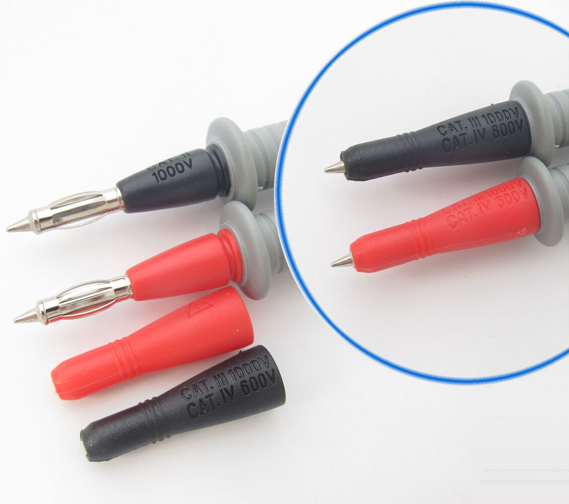 1set TD-318P Silicone 1000V 10A Universal Digital Multi Meter Test Lead Probe