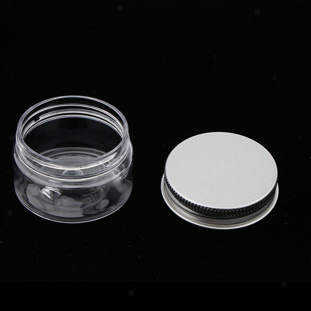 20x Plastic Empty Makeup Jars Moisturizer Sugar Scrubs Cases Containers
