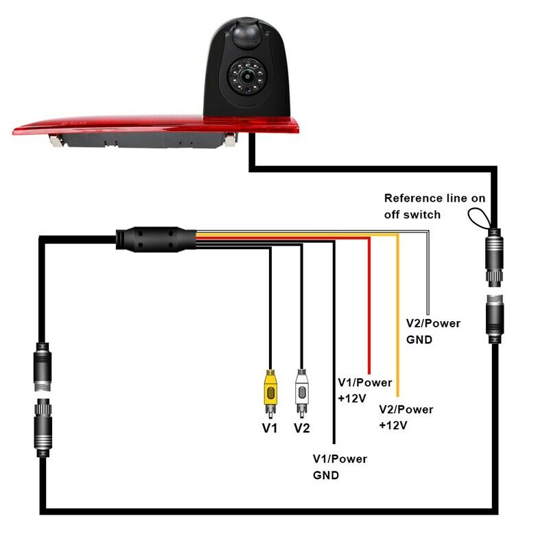 Brake Light Rear View Camera for Ford Transit Custom After 2016 5Th Brake LighZ9