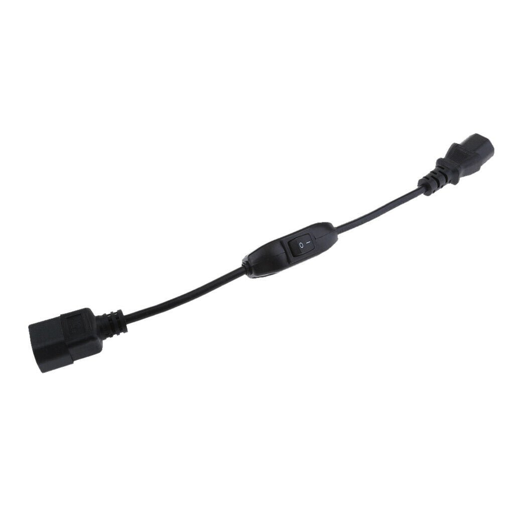 10A IEC 320 C14 Male to C13 Female Power Converter Adapter Cable with Switch