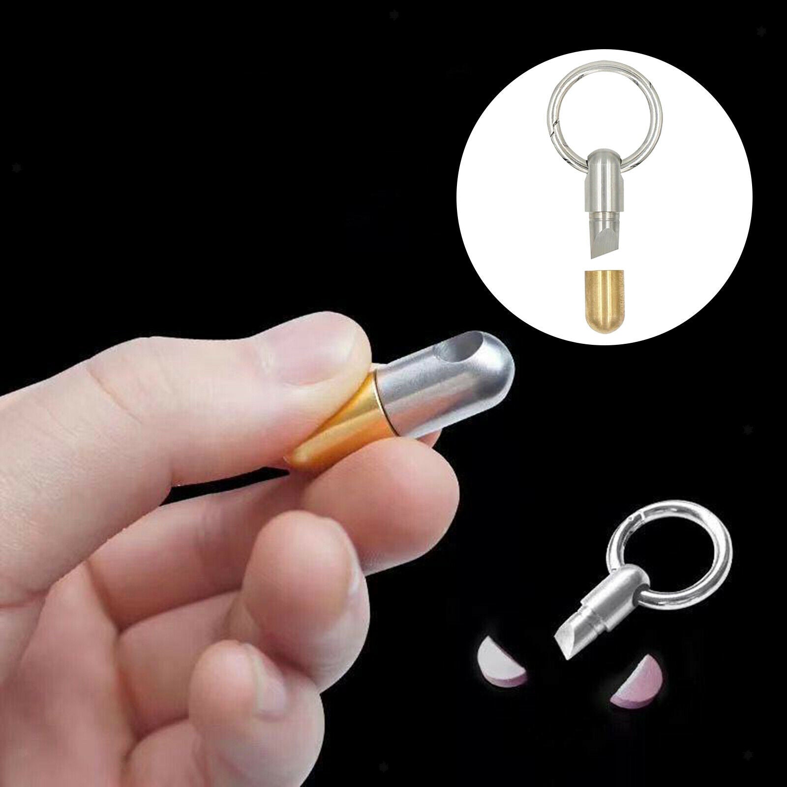 Portable Capsule Cutter Keyring Versatile Cutting Tool Opp Bag Packing