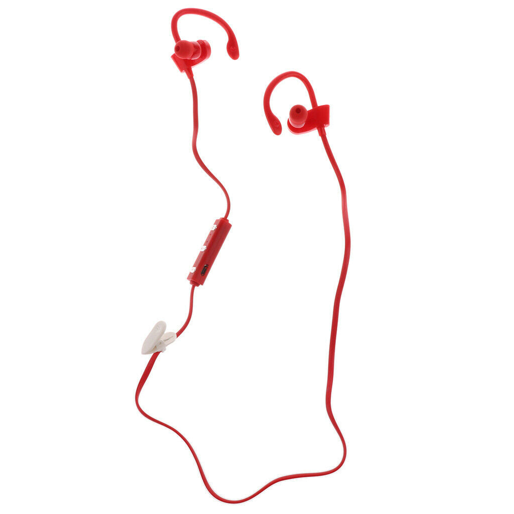 Hifi Stereo Blutooth 4.1 Sport Earphone Headphone for Smartphone Red
