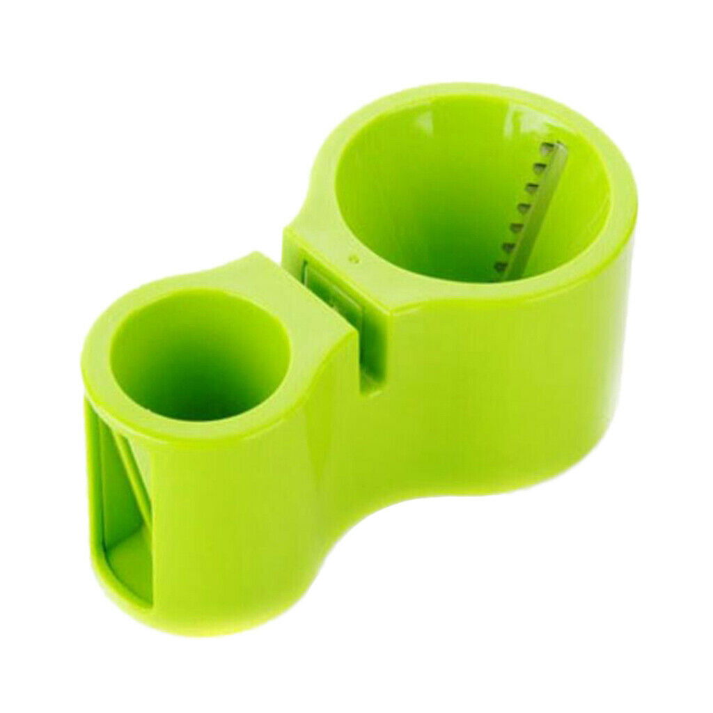 Dual-head Cutter Spaghetti Veggie Maker Vegetable Slicer w/Sharpener Green
