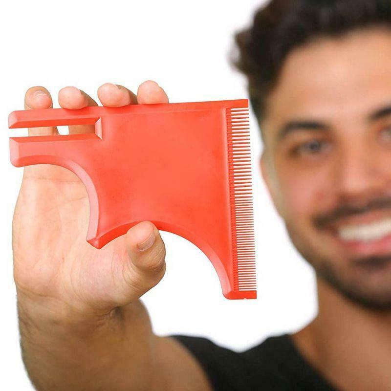 Men's Beard Combs Shaping Styling Template Comb for Salon Hair Trim Beards