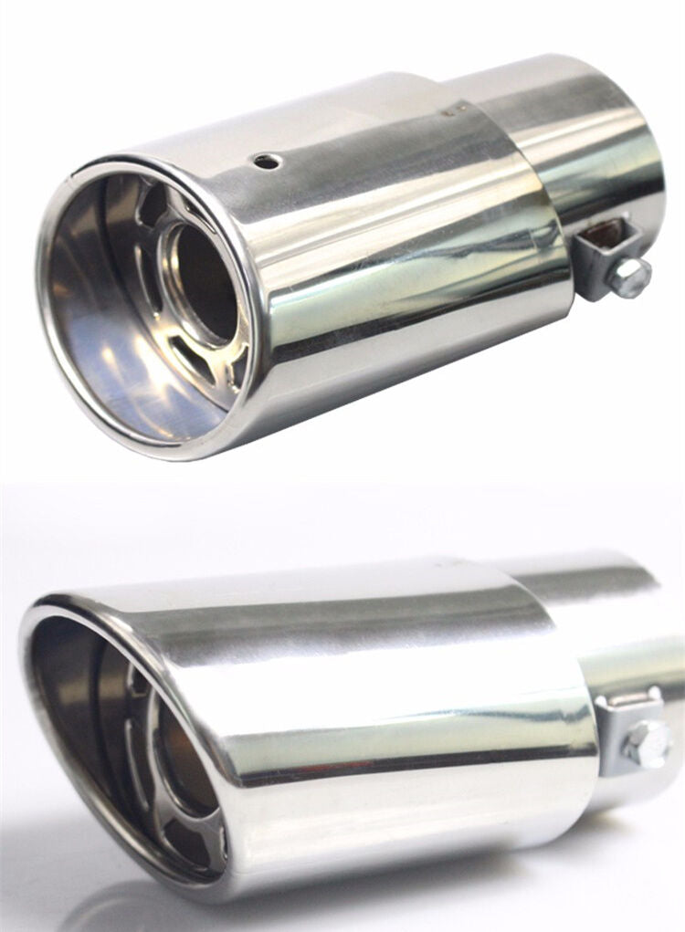 Universal Car Stainless Steel Exhaust Pipe Tip Tail Muffler cover Car Styling