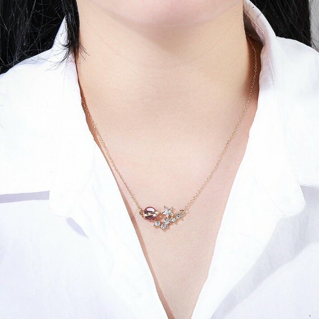 Charm Golden Drill Star Pendants Banquet Lady Dating Jewelry Birthday Gifts