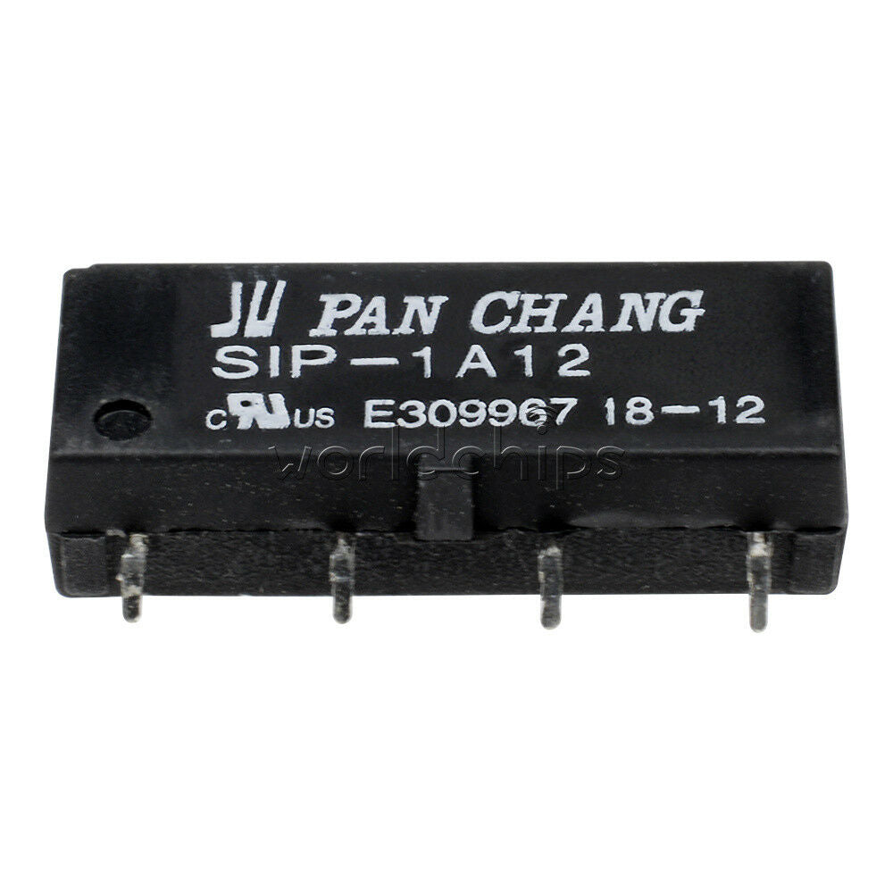 5PCS 12V Relay SIP-1A12 Reed Switch Relay 4PIN for PAN CHANG Relay WC
