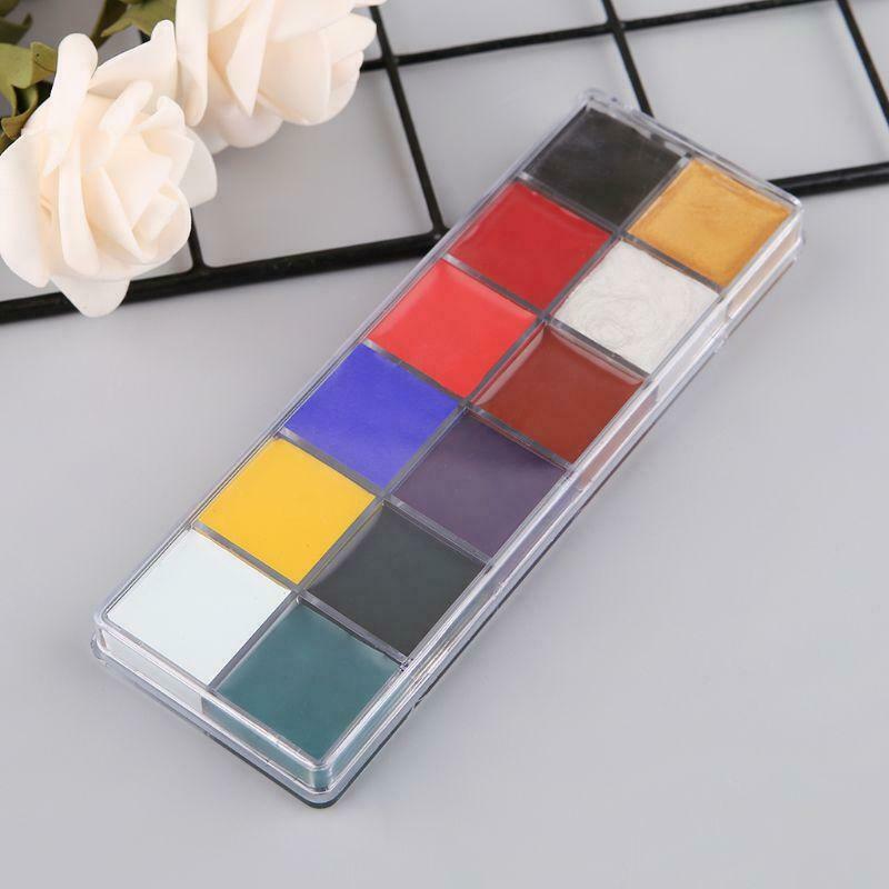 Face Body 12 Colors Oil Painting Paint Pigment for Beauty Kit Makeup Cosmetic