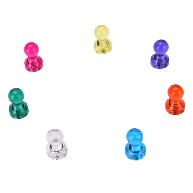14 Strong Fridge Magnets, Large Magnetic Push Pins for Glass Memo Board