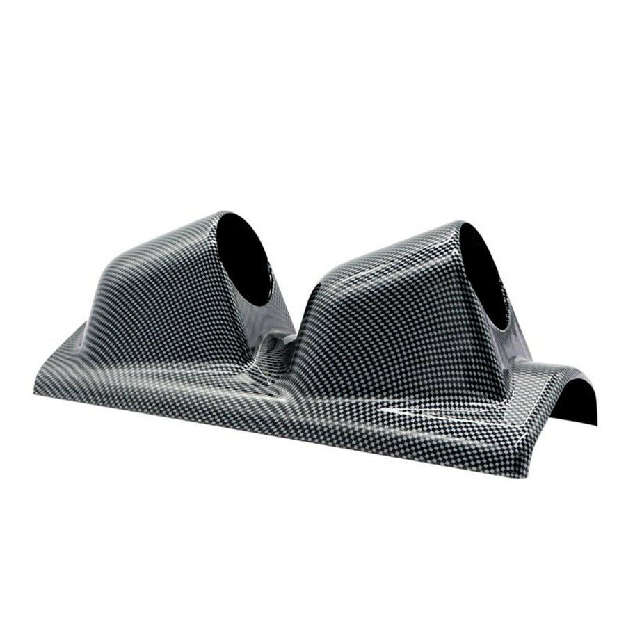Car Meter 2"(52mm) Carbon Fiber A Pillar Pod Dual Holes Gauge Holder Pod - Left
