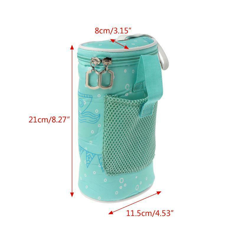 USB Baby Bottle Warmer Heater Insulated Bag Travel Cup Portable Milk Thermostat