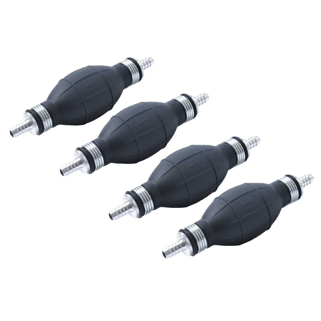 8mm Gas Petrol Fuel Pump Hand Primer Bulb for Car Boat Marine Outboard x4pcs