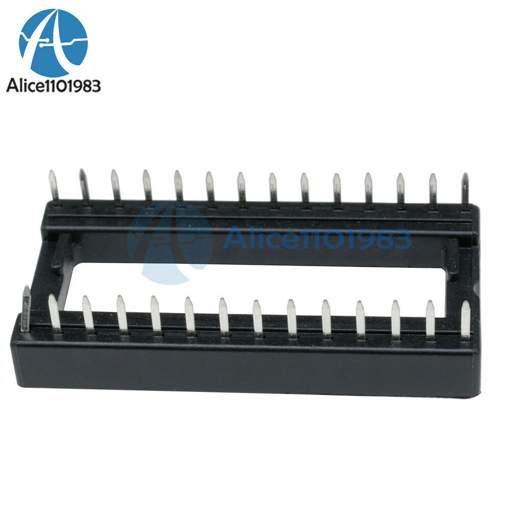 20PCS 28PIN 28 PIN DIP IC Socket Adaptor Solder WIDE Type Socket Pitch Dual Wipe
