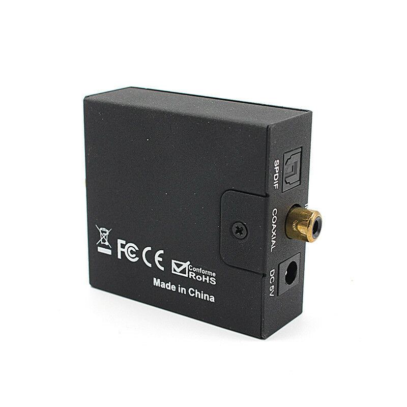 3.5mm Digital Coaxial Toslink Optical to Analog L/R RCA Audio ConverterAdapterBD