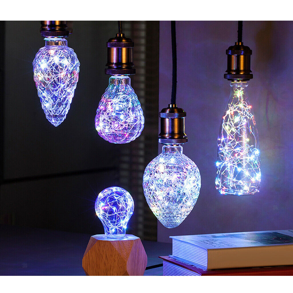 E27 Retro Edison Bulb Lightbulb Tungsten Filament Lamp Ornament Heart