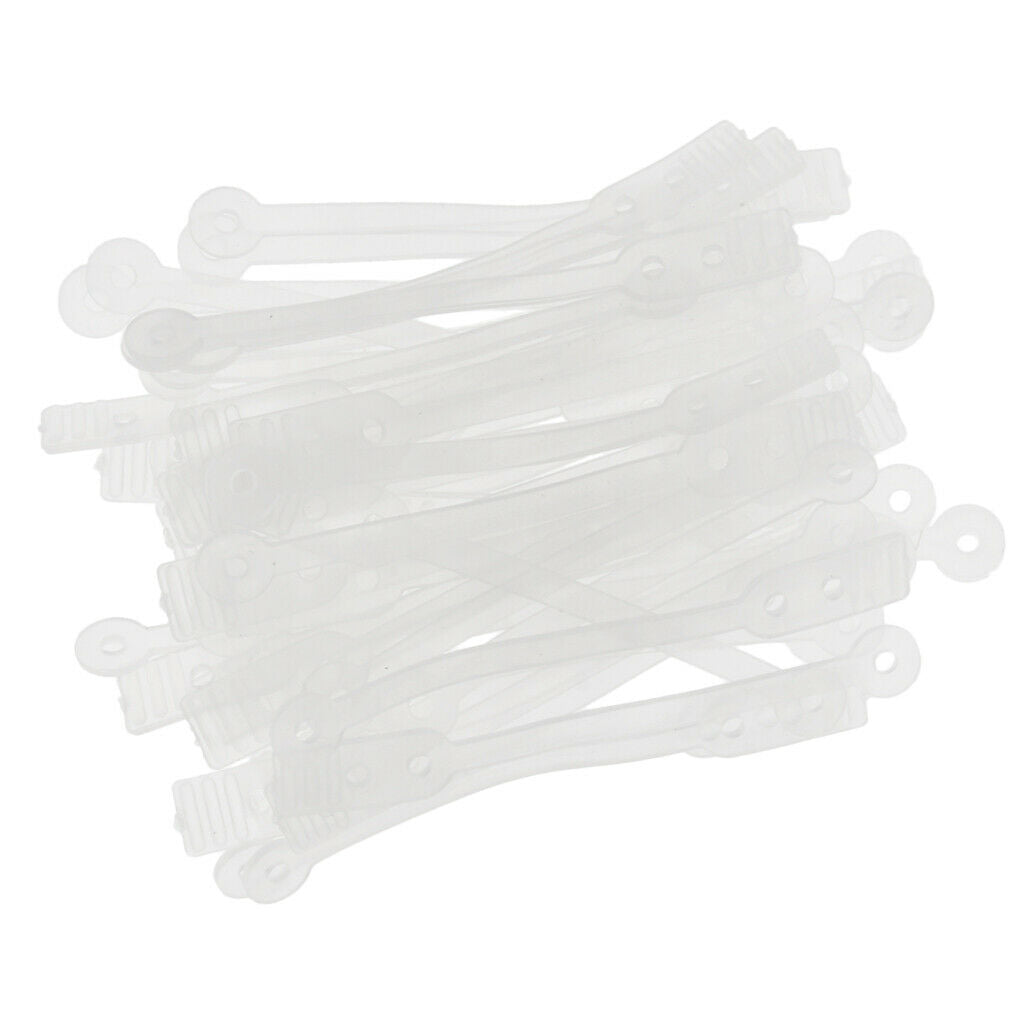 50x Salon Curling Cold Wave Rods Rubber Band Hair Roller Curler Fixing Tools