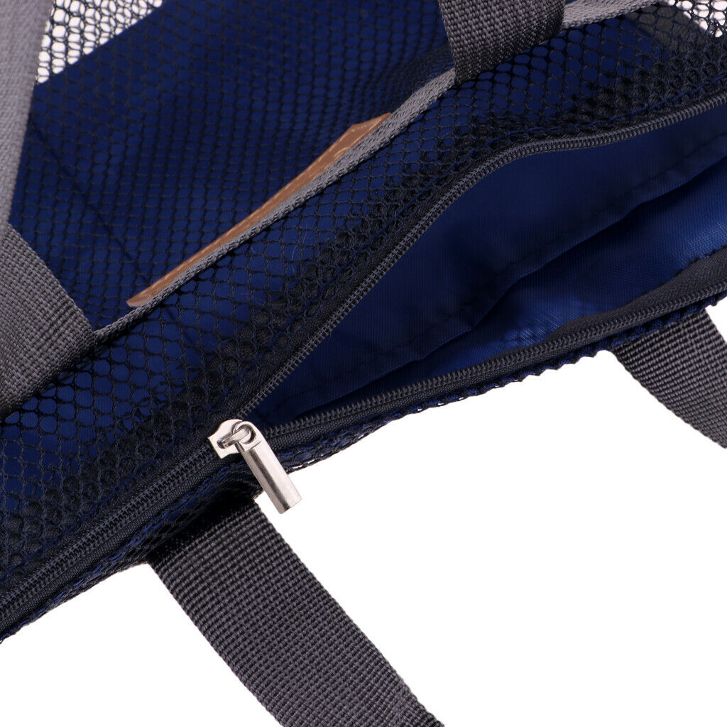 Quick Dry Shower Oxford Toiletry Bath Organizer Tote Bag for Camping - Blue