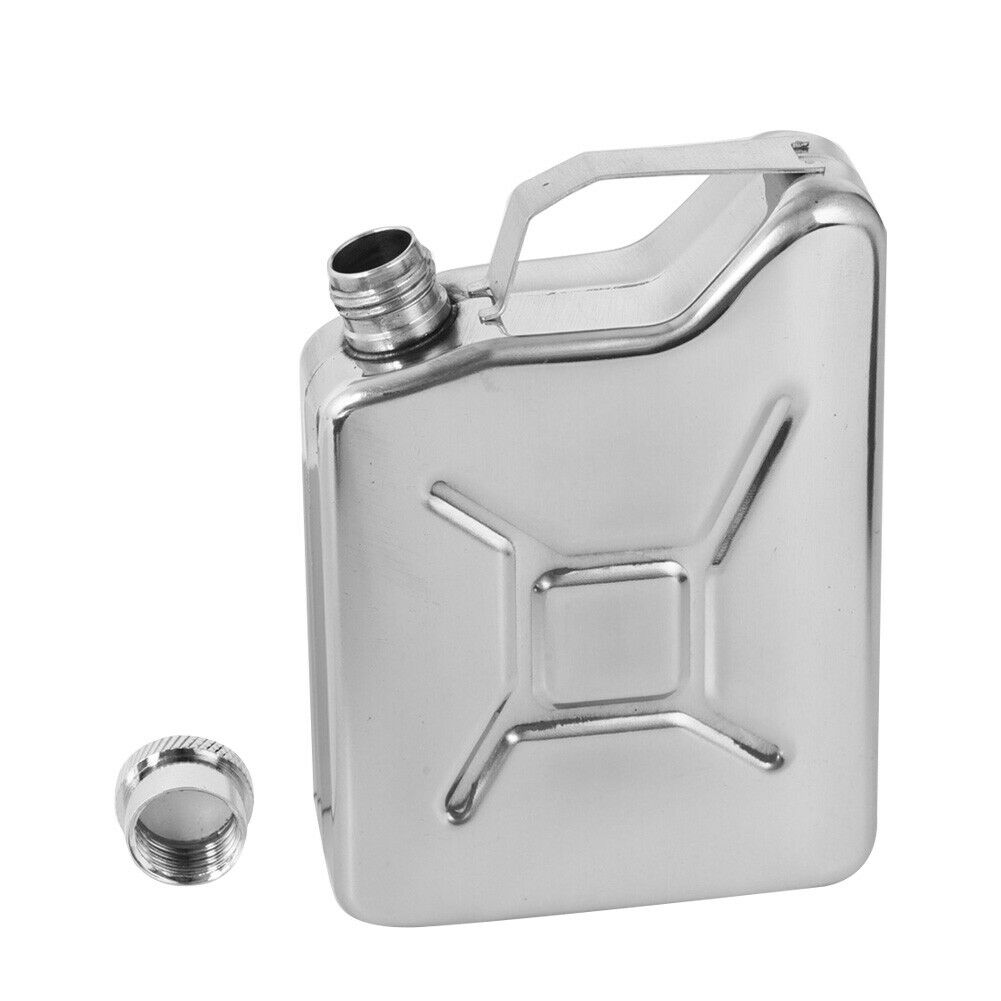 Portable Outdoor Camping Hiking 5oz Flagon Stainless Steel Barrel Hip Flask @