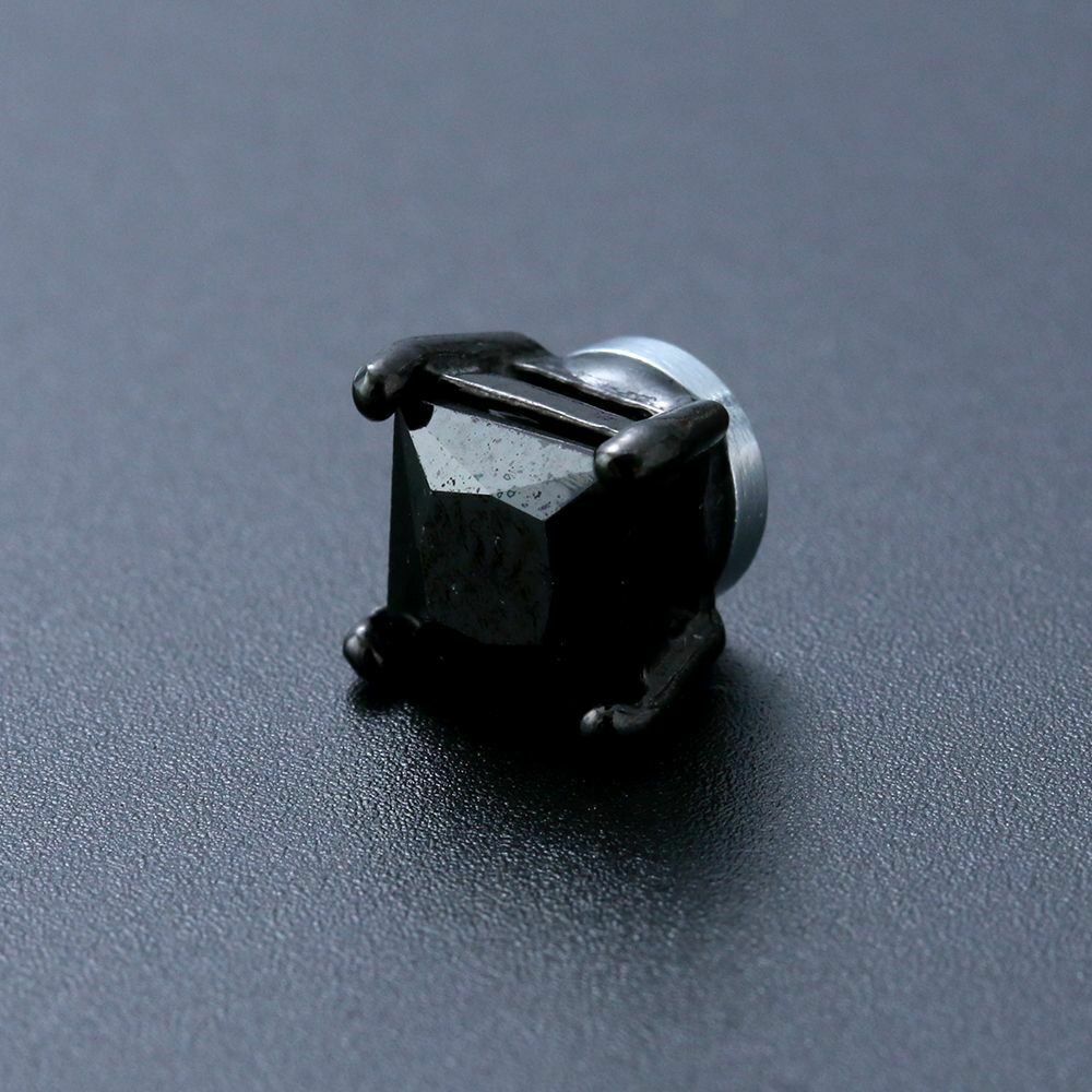 Crystal Women Mens Clip On Earrings Magnetic Ear Stud Non-Piercing CZ Zircon