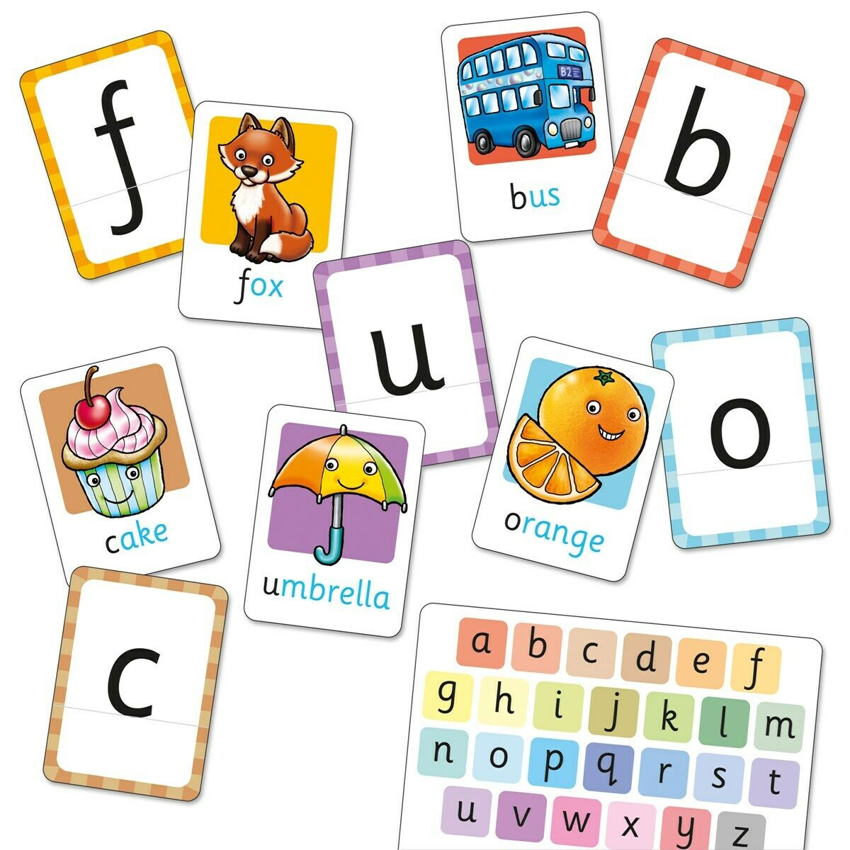 Orchard Toys 024 Alphabet Flashcards ABC 26 Cards Language Game Children 3yrs+