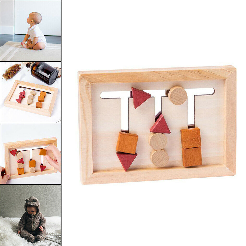 Toddler Wooden Shape Matching Toys Game Montessori Toys for 4-6 Years Old