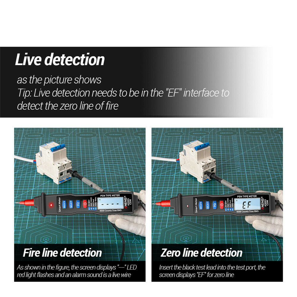 A3003 Pen Type Digital Multimeter AC DC0-600V Backlight Ammeter Voltmeter Tester