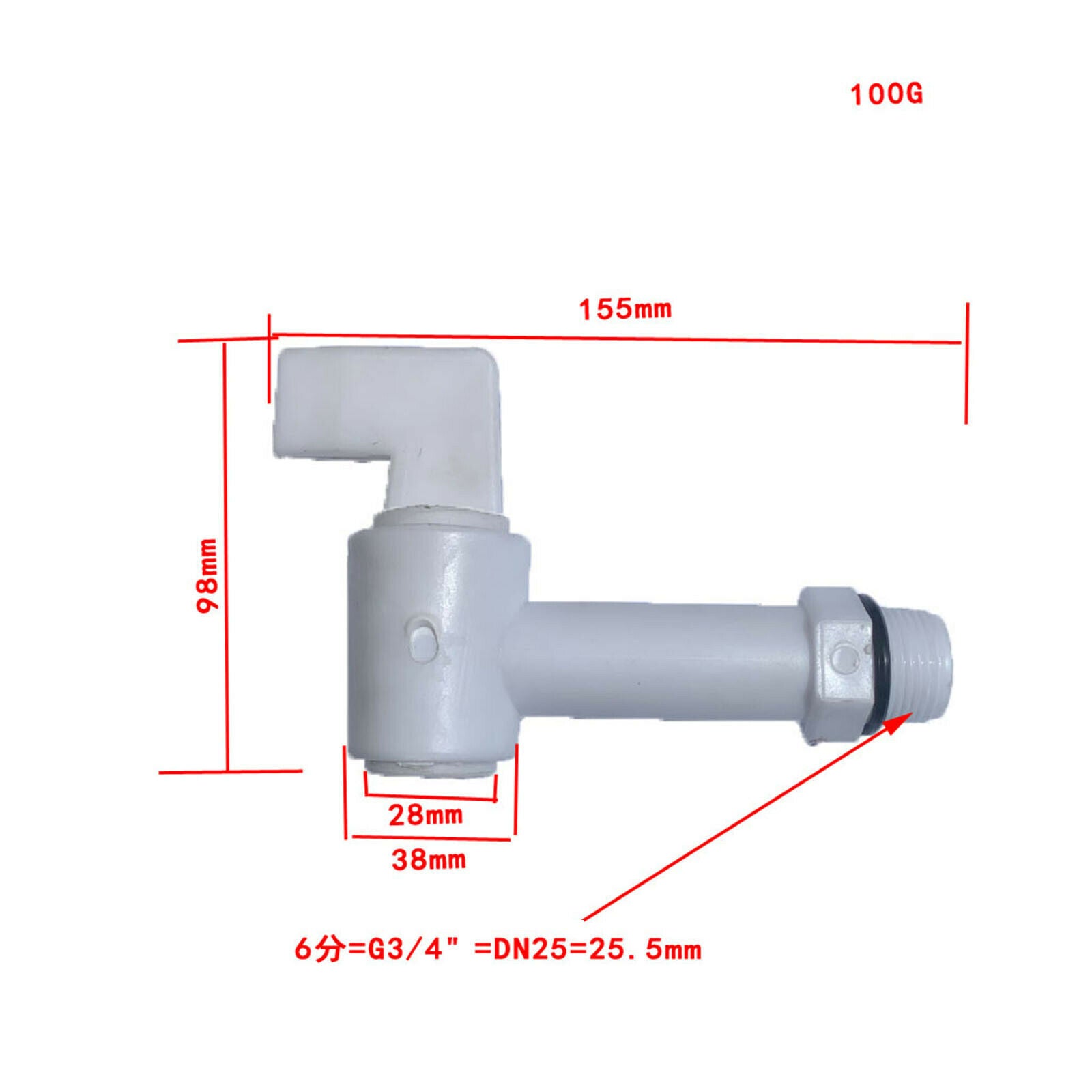 Replacement IBC Tank Valve Water Oil Container Coarse Thread Drain Valve
