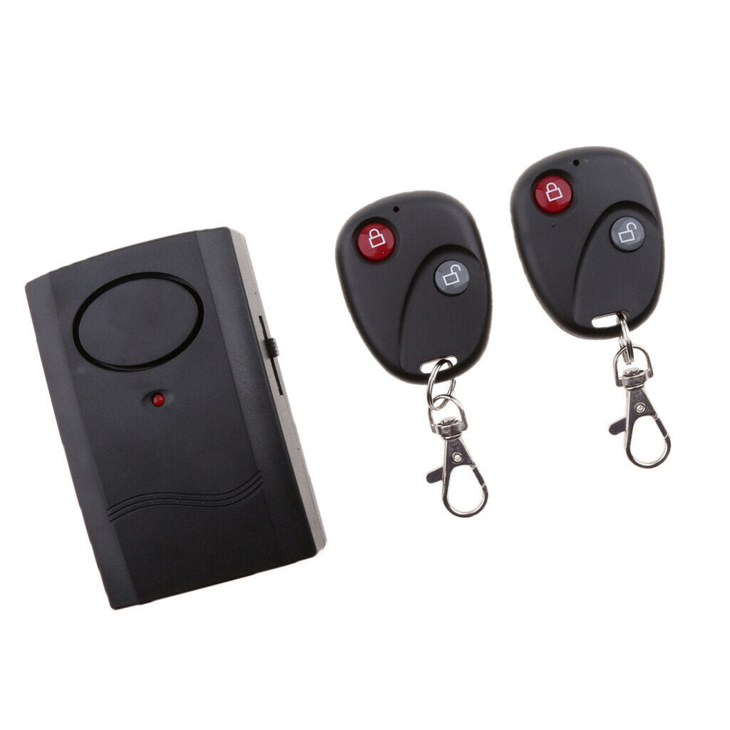Motor Anti-theft Vibration Alarm Locks Security Wireless Dual Remote Control