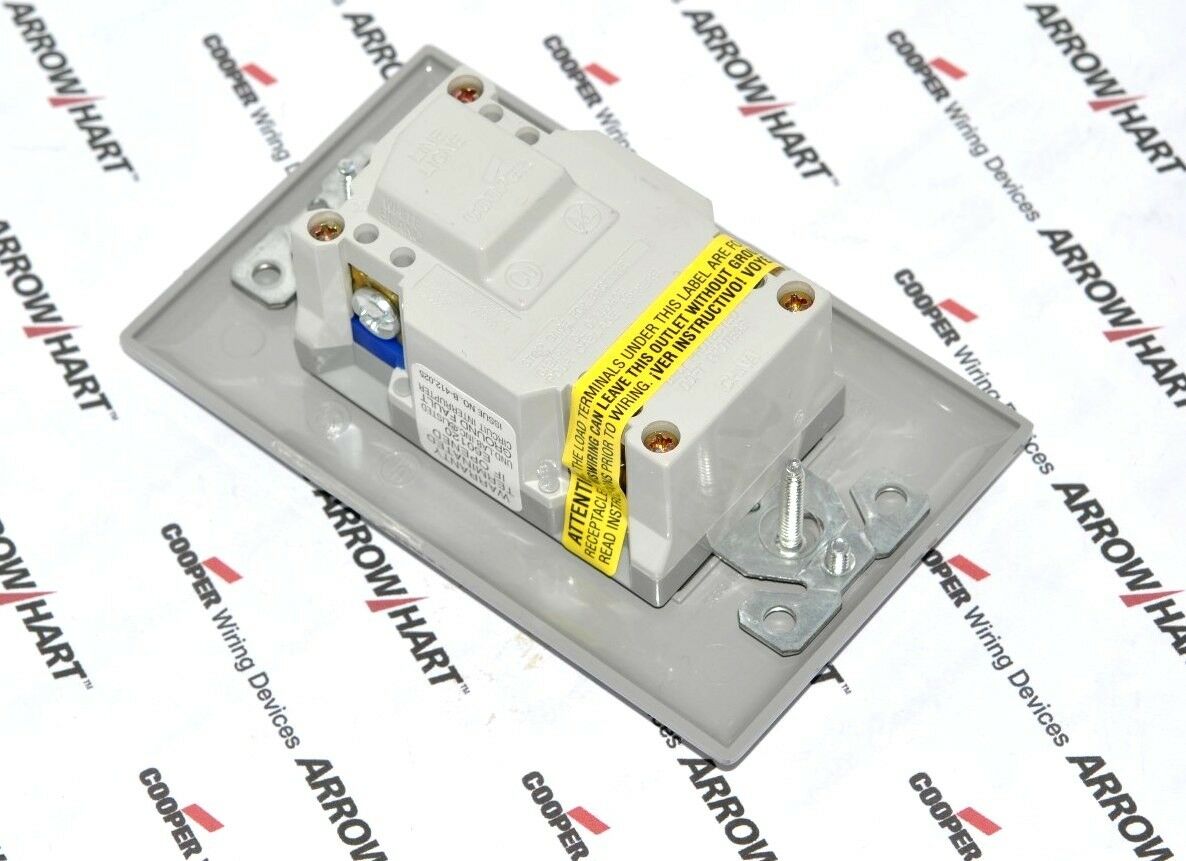1pcs-COOPER XHGF15GY 15A 125V Hospital Grade Modular GFCI Receptacle 5-15