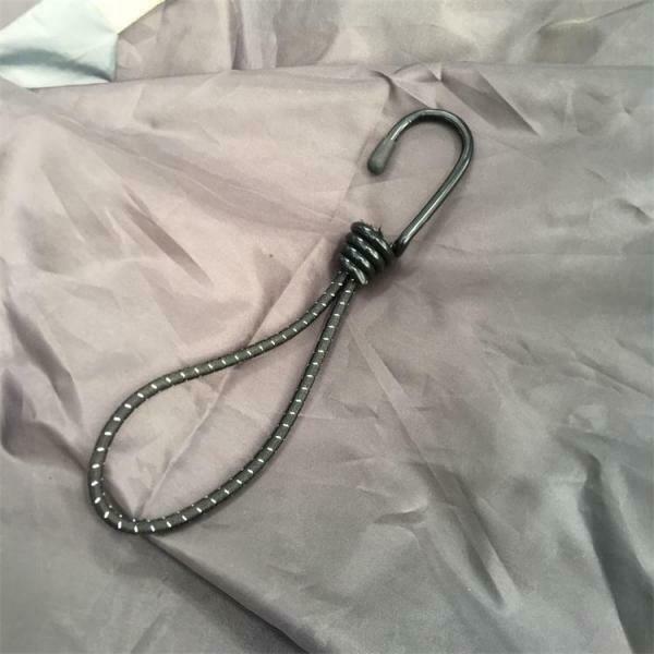 4 Pieces Bungee Cord Elastic Stretch Rope with Hook Canopy Tarp Tent Accessories