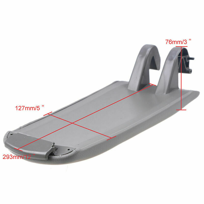 1pc Gray Center Console Armrest Cover Arm Relax Lid Fit Audi A4 B6 S4 2000-2008