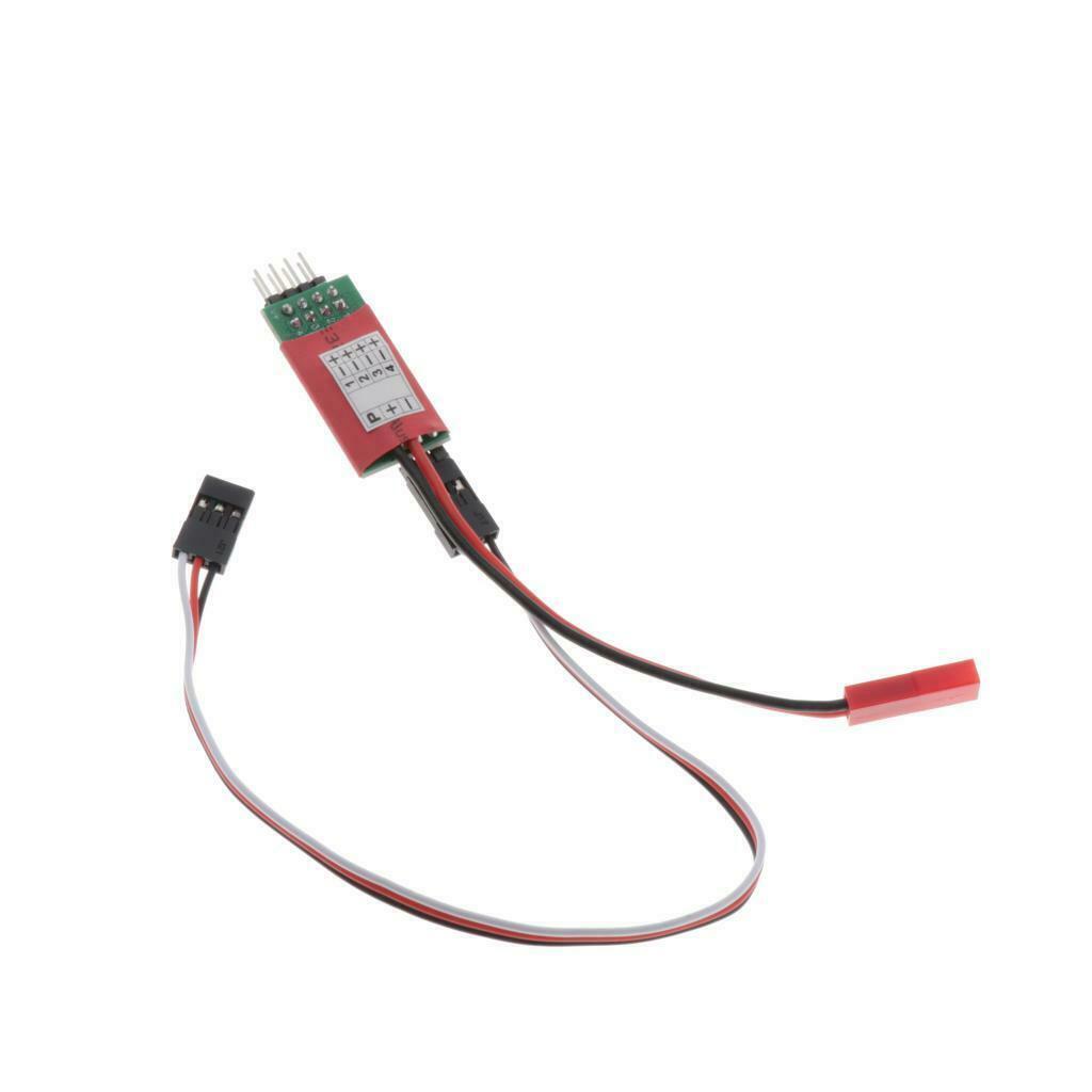 3CH indicator lights power supply 4 LEDs switch receiver for 1/10 1/8 RC car