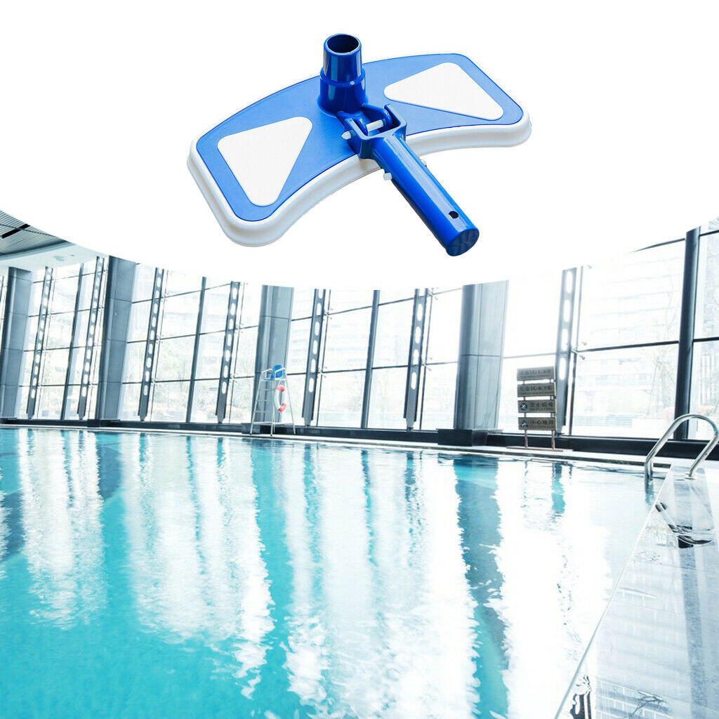 Portable Plastic 14in Pool Vacuum Head Clean Fallen Leaves Hair Hose Parts