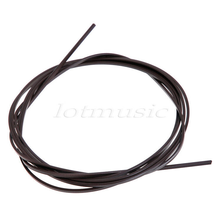3 Pcs Acoustic Classical Guitar Bindings Purfling Strip 1650x2x1.5mm Coffee ABS