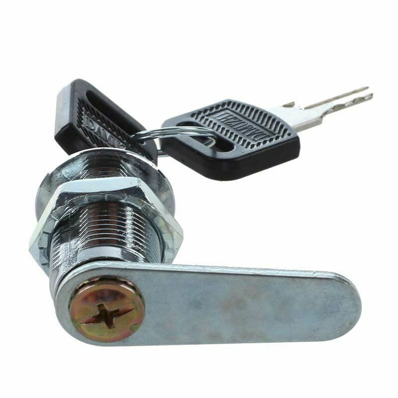 Cam Lock w/ 2 Keys For Office Furniture Cabinet Cupboard Door Drawer Mailbox