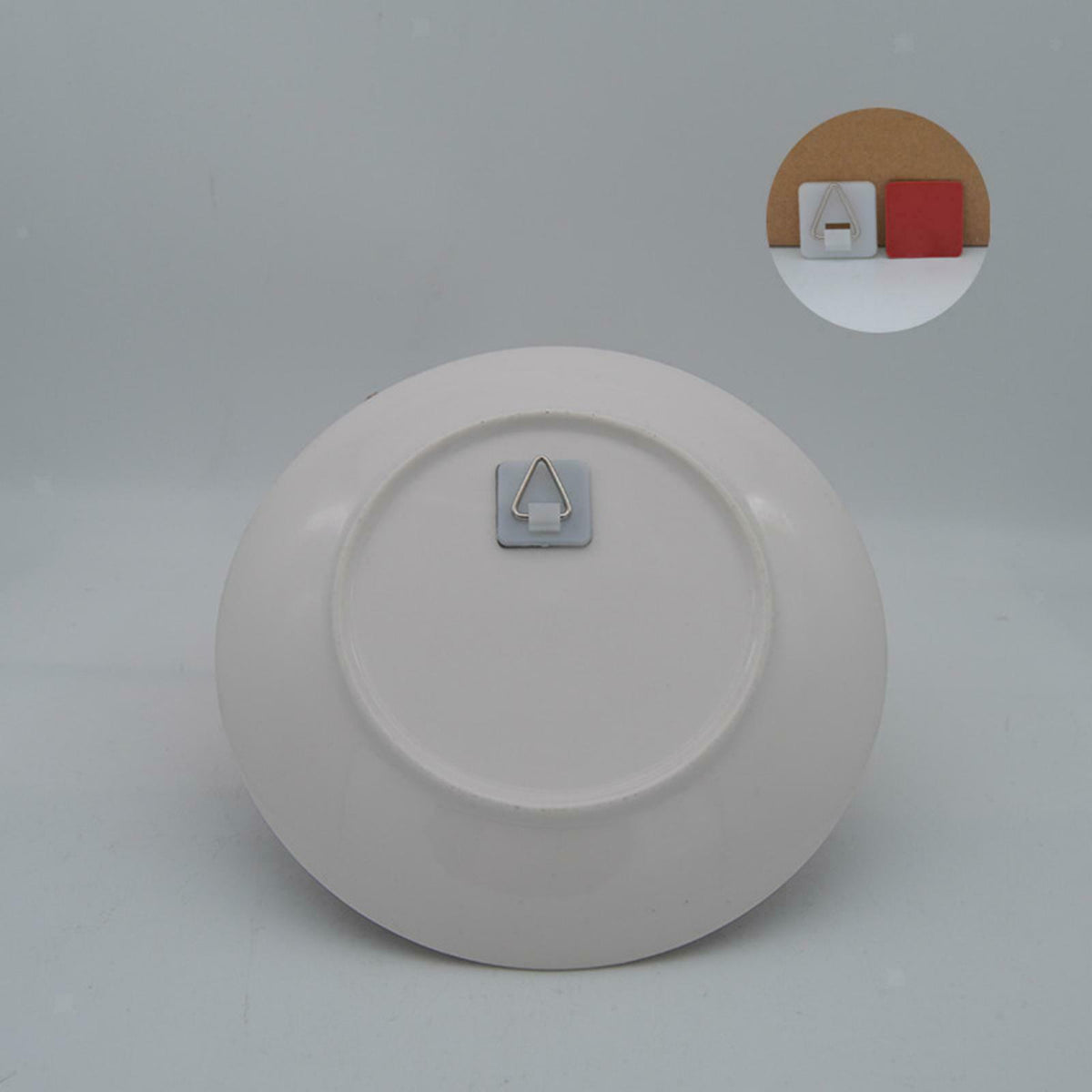 10Pcs Adhesive Disk Dish Hanger Set Vertical Plate Holder Wall Hanging