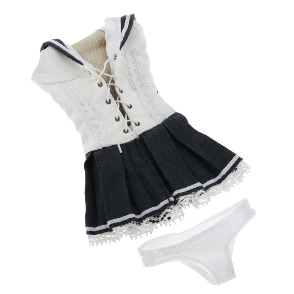 1:6  Female Schoolgirl Uniform Mini Skirt Outfits for 12" Action Figures
