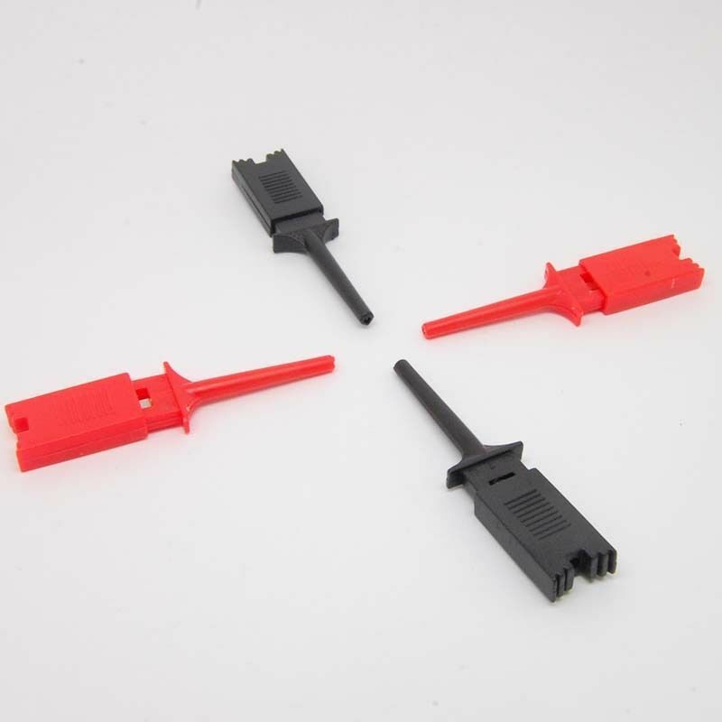 50pcs Convenient Fine Test Clip Mini Grabber SMD IC Hook Probe Jumper