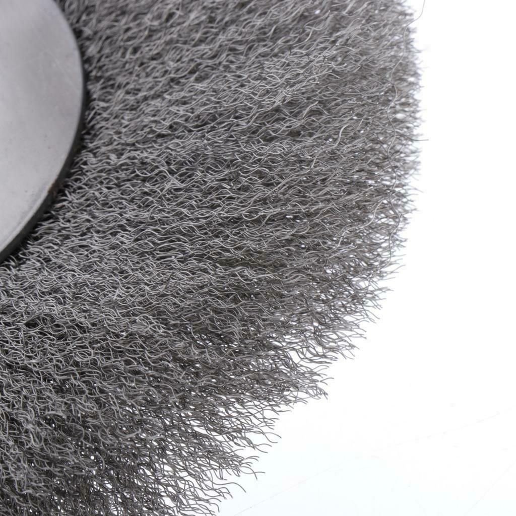 Stainless Steel Wire Abrasive Brush Wheel 5 Size 200x32mm (0.15mm wire dia.)