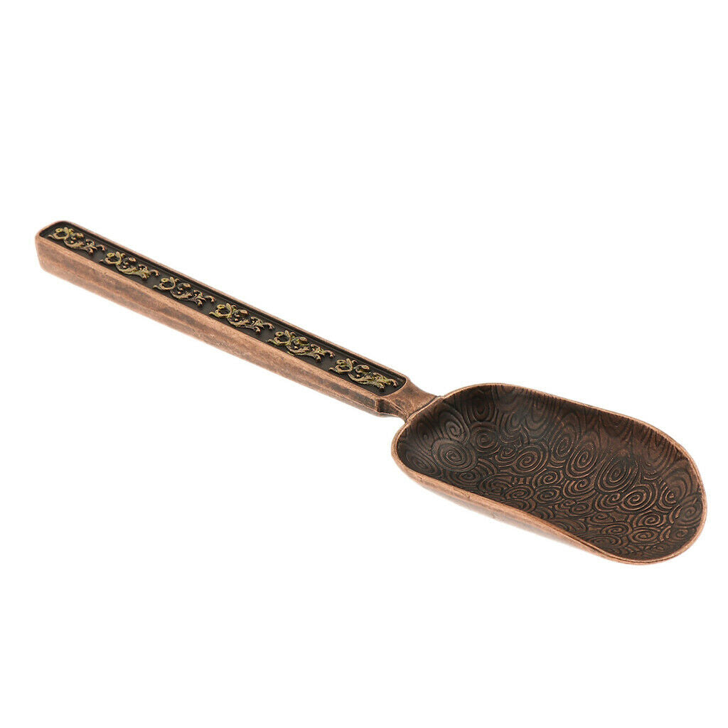 Alloy Tea Spoon Coffee Scoop Chinese Tea Scoop Shovel  Retro Red