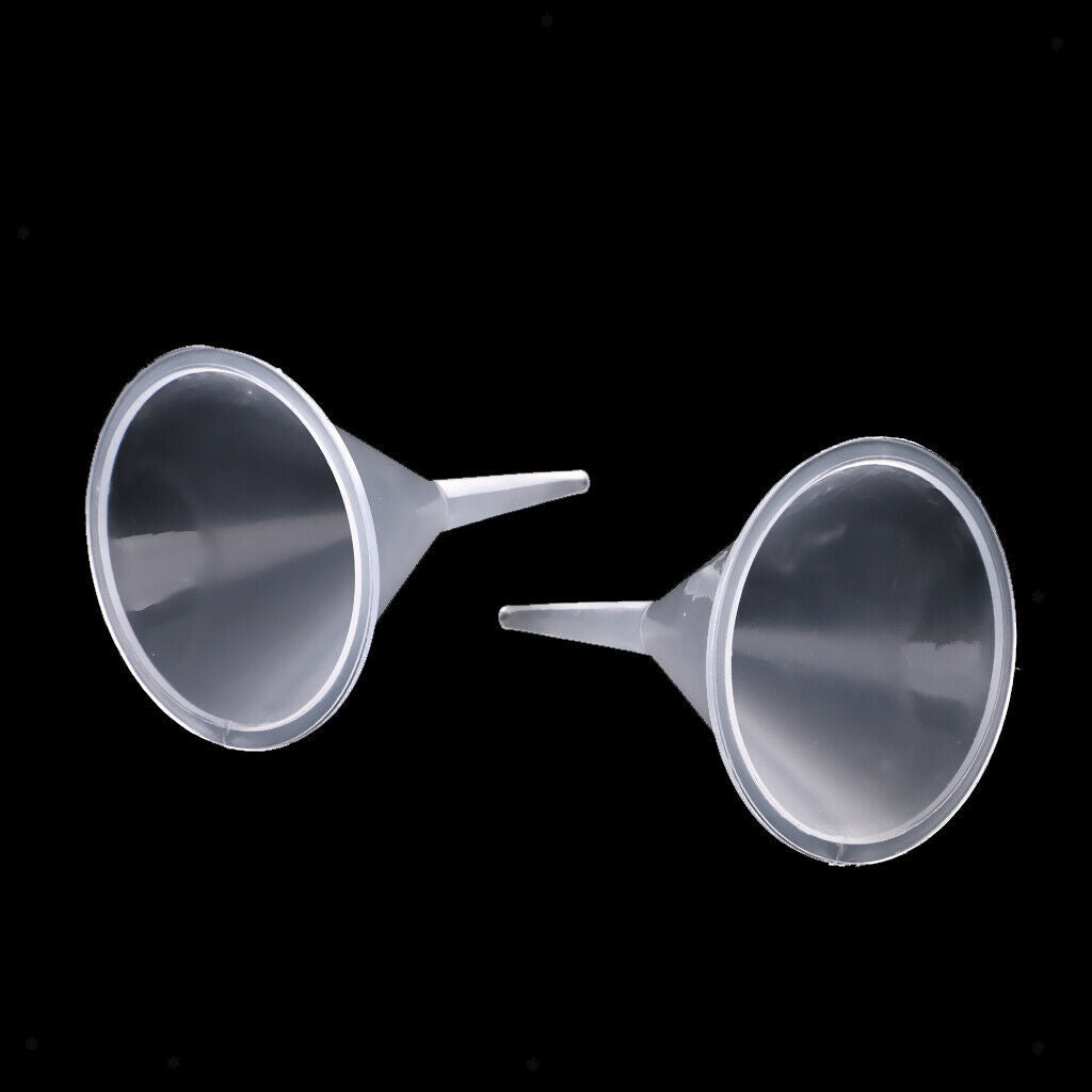4 lot Plastic & Stainless Mini Funnels for Bottle Filling Perfume Chemicals